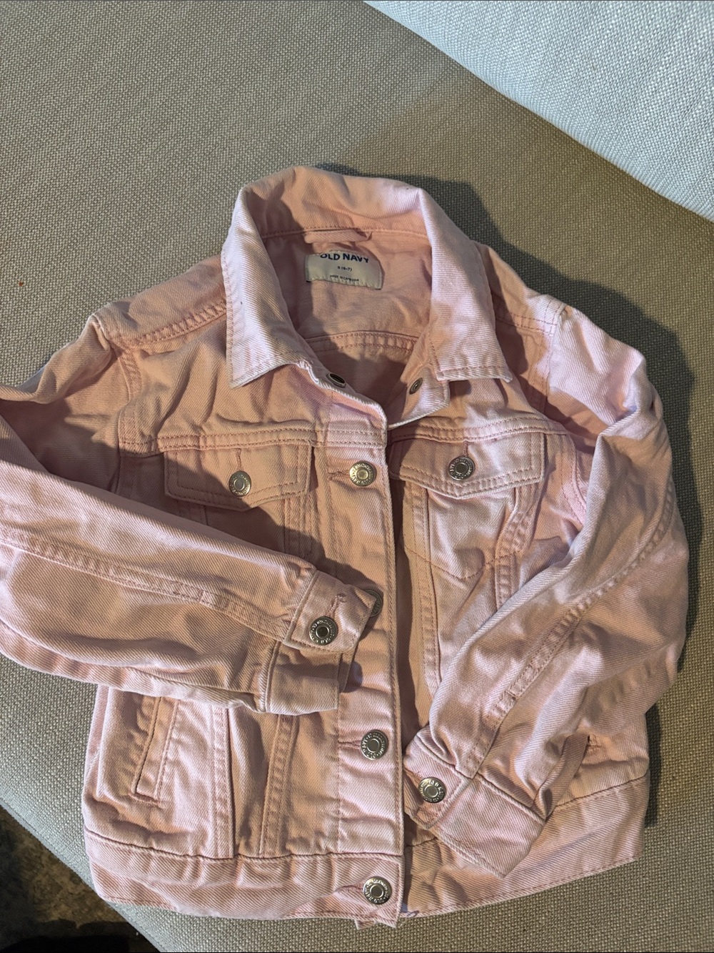 Old Navy Light Pink Girls' Denim Jacket